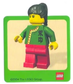Sticker Sheet, Minifigure Jing Lee the Wanderer