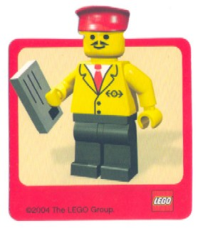 Sticker Sheet, Minifigure Railway Employee