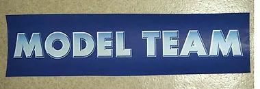 Sticker Sheet, Model Team Retail Display