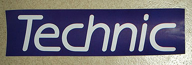 Sticker Sheet, Technic