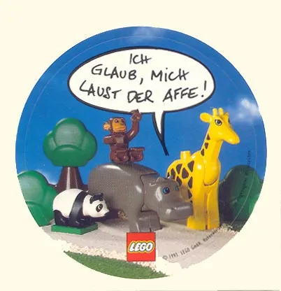 Sticker Sheet, ICH GLAUB, MICH LAUST DER AFFE!