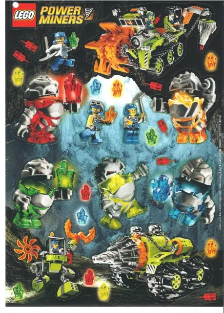 Sticker Sheet, Power Miners Sheet