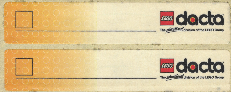 Sticker Sheet for Storage Bin, Dacta Labels - Sheet of 2