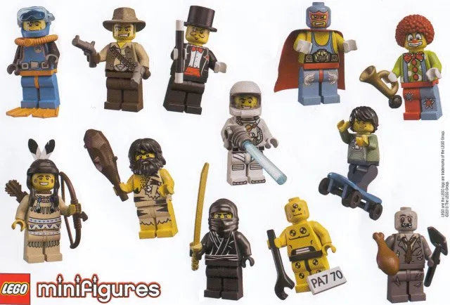 Sticker Sheet, Collectible Minifigures, Series 1