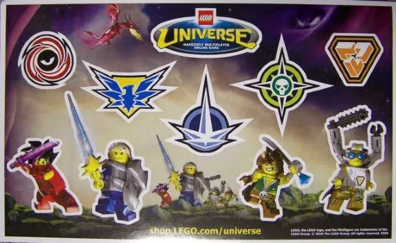 Sticker Sheet, LEGO Universe