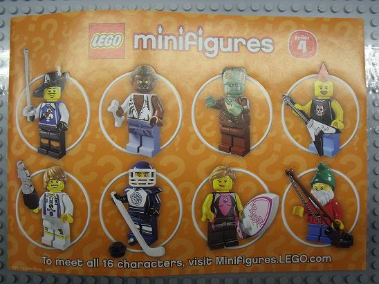 Sticker Sheet, Collectible Minifigures, Series 4 - Sheet of 8