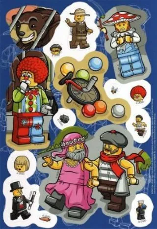 Sticker Sheet, City Comme au cinéma, Sheet 2 of 2 (15 Stickers)