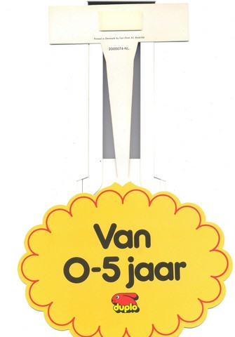 Sticker Sheet, Duplo Retail Display Hanger #3 (2000074-NL)
