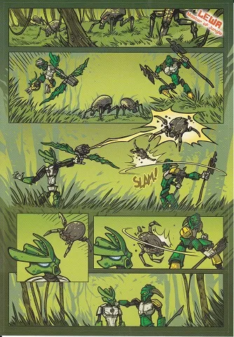 Sticker Sheet, Bionicle Lewa Comic Strip, Sheet of 4