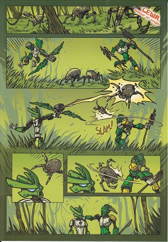 Sticker Sheet, Bionicle Lewa Comic Strip, Sheet of 4