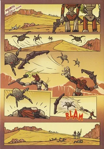 Sticker Sheet, Bionicle Pohatu Comic Strip, Sheet of 4
