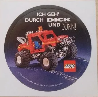 Sticker Sheet, Technic - ICH GEH' DURCH DICK UND DÜNN! (shows 8858)