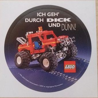 Sticker Sheet, Technic - ICH GEH' DURCH DICK UND DÜNN! (shows 8858)