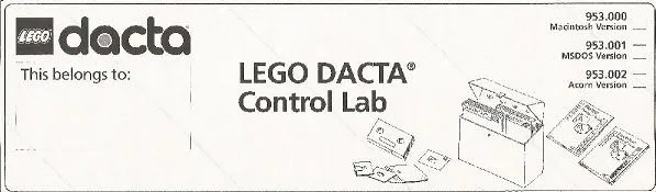 Sticker Sheet for Storage Box of Control Lab Curriculum Pack