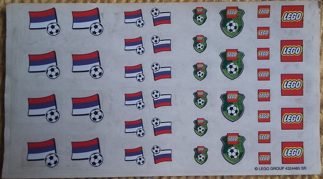 Sticker Sheet, Soccer (Football) Sheet, Serbia Team (4324465 SR)