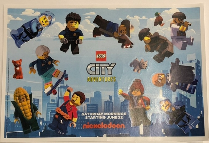 Sticker Sheet, City Adventures Promotional