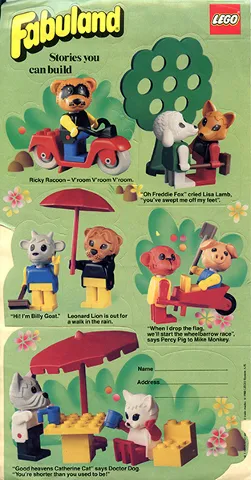 Sticker Sheet, Fabuland - Sheet of 8