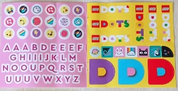 Sticker Sheet,  Dots Promotional - Pink Letters
