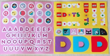 Sticker Sheet,  Dots Promotional - Pink Letters