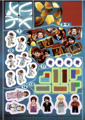 Sticker Sheet, Harry Potter, Sheet of 55