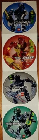 Sticker Sheet, Bionicle Toa Inika Fun Bag, Sheet of 4