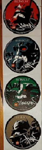 Sticker Sheet, Bionicle Piraka Fun Bag, Sheet of 4