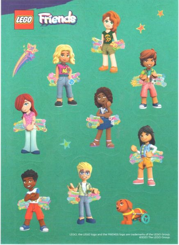 Sticker Sheet, Friends Characters
