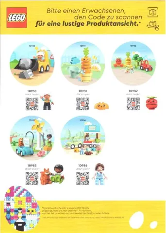 Sticker Sheet, Easter Wishlist Sheet 1, DUPLO (German)