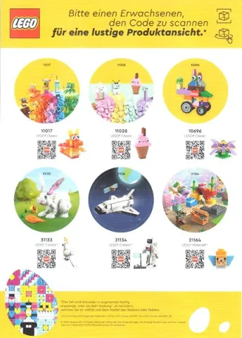 Sticker Sheet, Easter Wishlist Sheet 2, Classic / Creator (German)