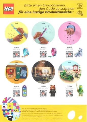 Sticker Sheet, Easter Wishlist Sheet 4, Dots / Harry Potter / NINJAGO (German)