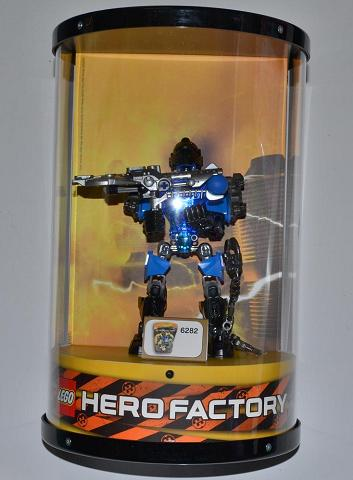 Display Assembled Set, Hero Factory Set 6282 in Plastic Case with Light