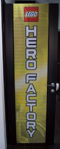 Display Flag Cloth, Hero Factory Yellow Background