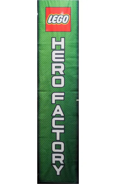 Display Flag Cloth, Hero Factory Green Background