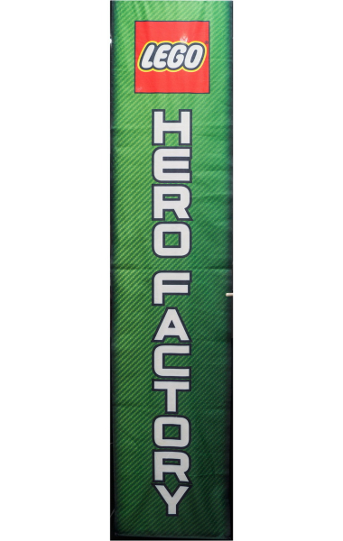 Display Flag Cloth, Hero Factory Green Background
