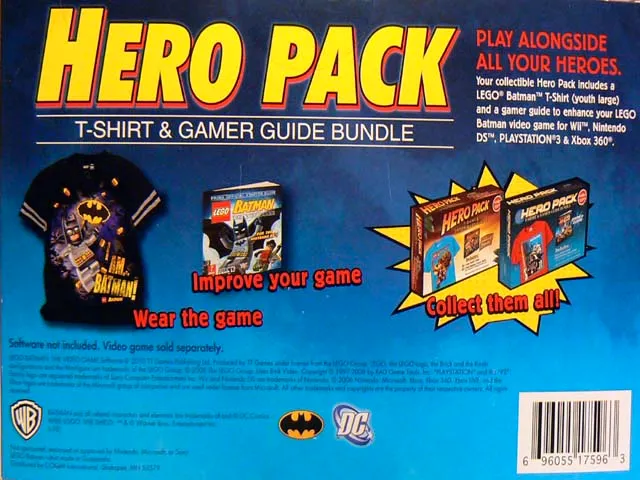 Batman Hero Pack T-Shirt & Gamer Guide Bundle (Toys "R" Us Exclusive)