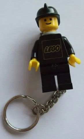 Fireman with Black Helmet Key Chain (attached to right leg)