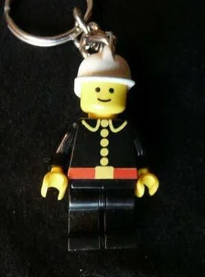Fireman Key Chain with Lego Logo on Back