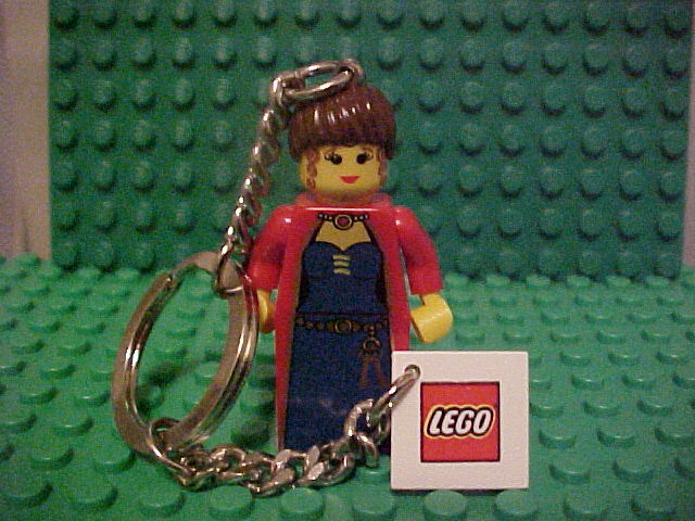 Maiden Key Chain with 2 x 2 Square Lego Logo Tile