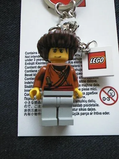 Sherpa Sangye Dorje Key Chain with 2 x 2 Square Lego Logo Tile