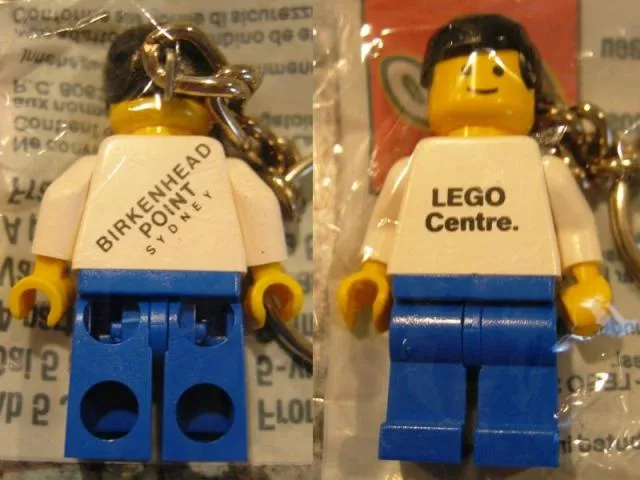 Town Key Chain - White Torso & Blue Legs - Birkenhead Point Sydney