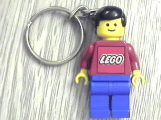 Classic Town Minifigure with Lego Logo Key Chain