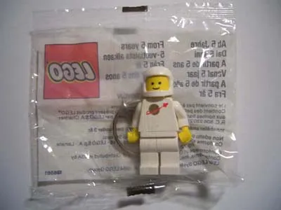 Classic Space White Figure Key Chain