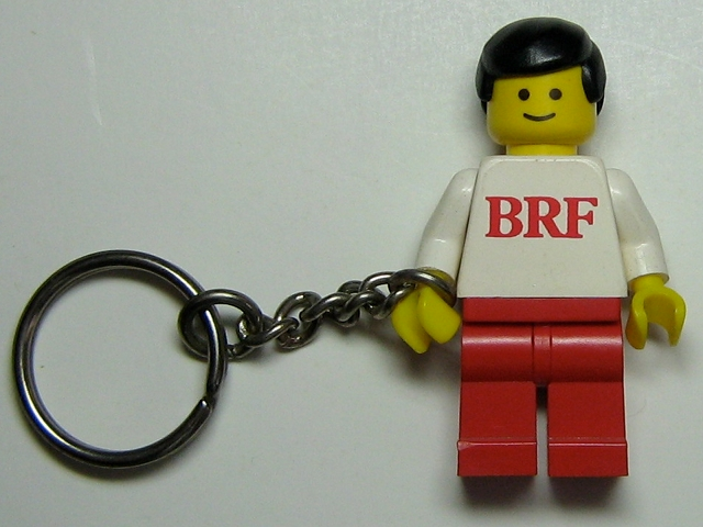 BRF Male White Torso Red Legs Key Chain