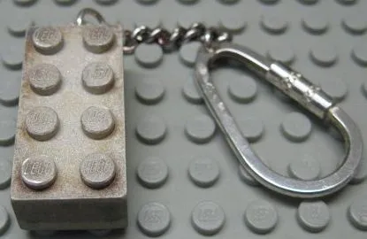 2 x 4 Brick - Sterling Silver (925) Key Chain