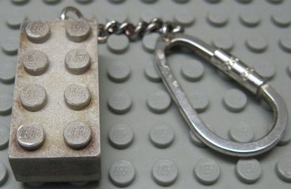 2 x 4 Brick - Sterling Silver (925) Key Chain
