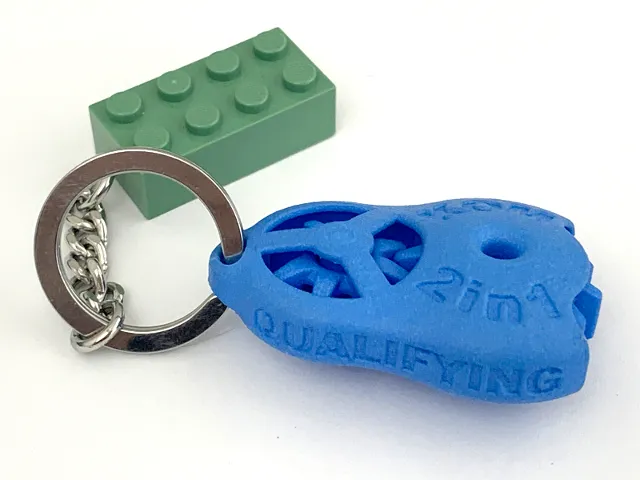 KOM 2 in 1 Factory Employee Gift Key Chain (3D Printed)