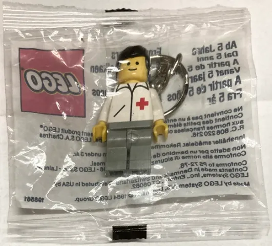 Doctor Key Chain, Black Male Hair