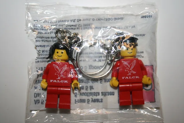 Minifigure Falck Female and Male Key Chain
