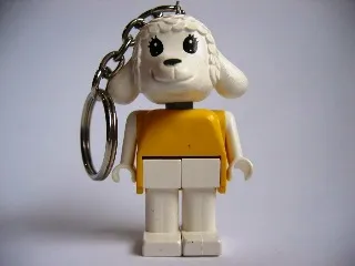 Lamb 3 Key Chain - Straight Metal Chain, no LEGO Logo on Back