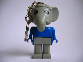 Elephant 1 Key Chain - Straight Metal Chain, no LEGO Logo on Back